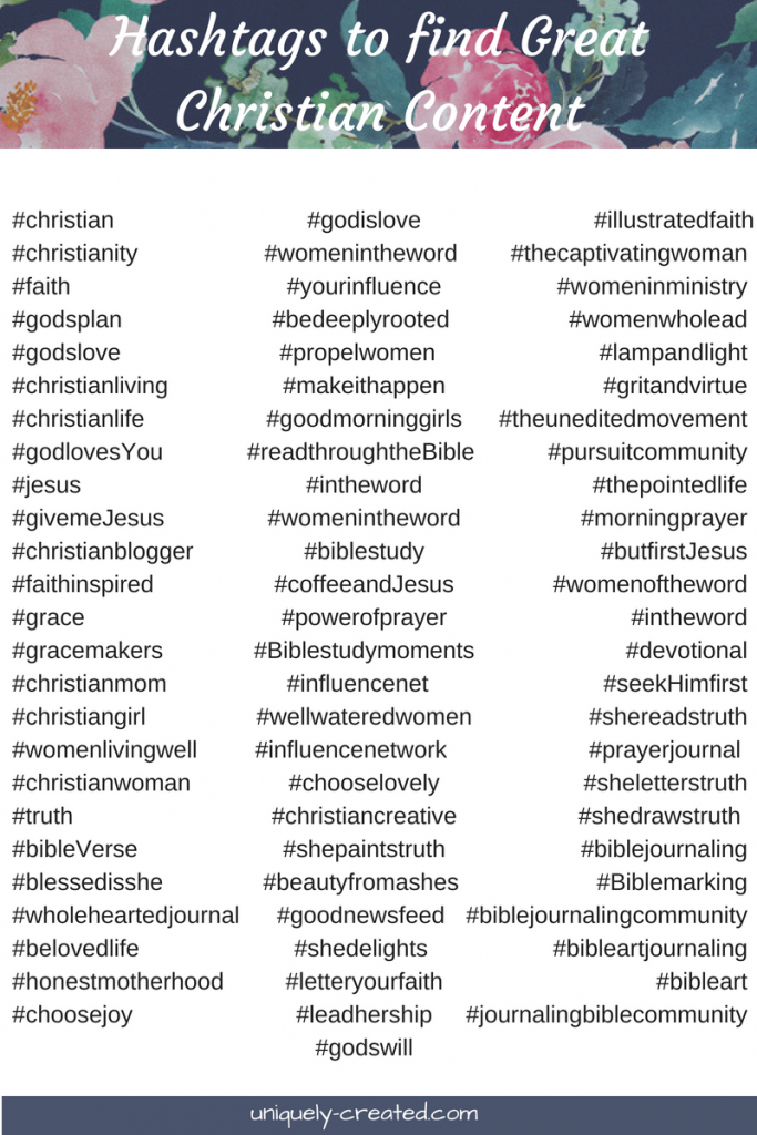 Christian hashtags